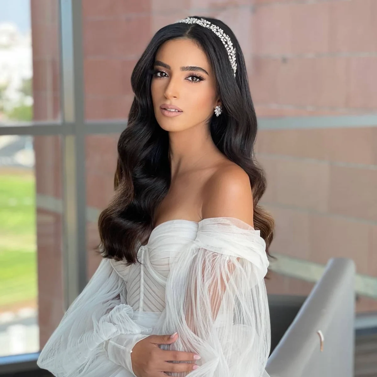 קשת עלים כפולה עדינה ירין – תמונה 2